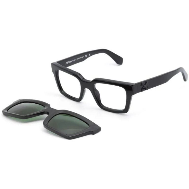 OFF-WHITE Clip On Black Green UNISEX Sunglasses